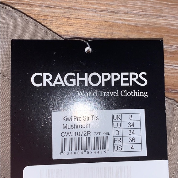 Craghoppers Kiwi Pro Stretch Trouser Pants Size 4 - Picture 5 of 11